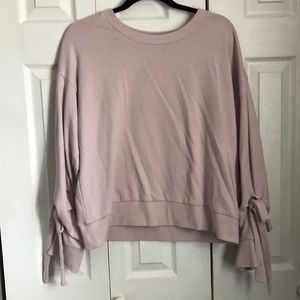 PINK CROPPED SWEATSHIRT